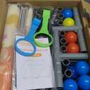 Baby Playpen with Mat, 50x50 Inch Playpen with Mat Waterproof for Babies and Toddlers Play Pen Playards Safety Gate Fence Active Center Indoor (Dark Grey + Mat)