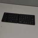 Samsers Foldable Bluetooth Keyboard, Portable Wireless Folding Keyboards for Travel, Support Up to 3 Devices for iPad, iPhone, MacBook, Android, Windows Laptop Tablet PC - Black