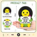 Anniversary Her Him Gifts for Boyfriend Girlfriend Husband Wife Music Lover For the Record Card Figurine Decor 1 2 5 10 25 50 Years Anniversary Couple Gifts for BF Women Men Valentine's Day Christmas