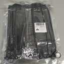 3 x 4 Pack Mesh Cosmetic Bags, Nylon Mesh Makeup Bags Set, Multipurpose Makeup Pouches, Travel Essentials Beauty Bag Set(Black) (Cube+Flat)