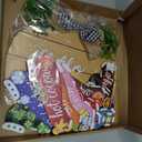 Glenmal 16 Pcs Interchangeable Seasonal Dachshund Welcome Sign Rustic Dog Front Door Wreaths Detachable Holiday Hanging Decor for Spring Easter St. Patrick's Day All Seasons (Classic Style)