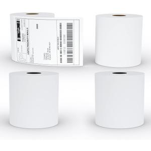Thermal Shipping Labels, 4x6 Shipping Mailing Labels with Perforated Line, Adhesive Labels Compatible with Rollo, MUNBYN, and Zebra Thermal Label Printers, 450/Roll