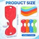 4 Pcs Pool Water Saddle Floats, 30.9 x 15.4 x 1.3"
