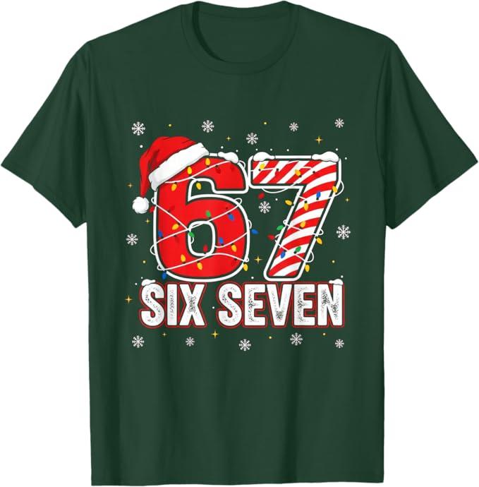 Funny Six Seven 67 Christmas Holiday Women Kids Xmas T-Shirt Medium