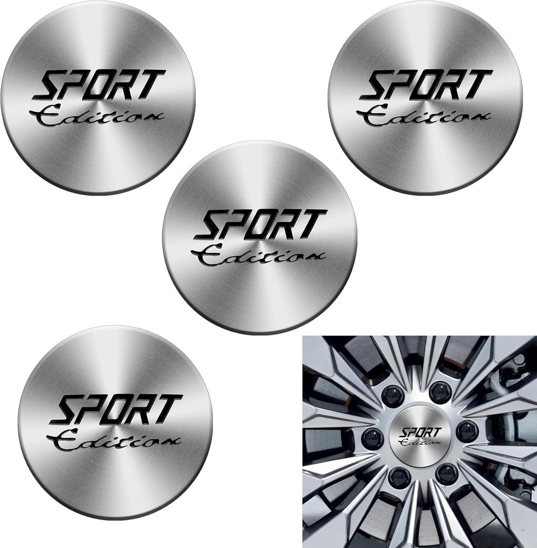 4PCS Car Wheel Center Hub Cover, Center Caps for Rims, 56mm Vehicle Hub Caps Covers for Rims, Car Accessories Waterproof Durable Automotive Wheel Decals Universal for SUV Sedan Truck (Silver)
