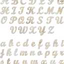 3 Inch 284 Pieces Wooden Letters Unfinished Wood Letters for Crafts Cursive Alphabets with Extras