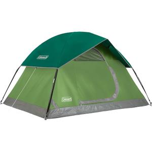Coleman Sundome Camping Tent with Rainfly, 2 Person Tent Sets Up in 10 Mins, Weatherproof Shelter for Camping, Festivals, Backyard, Sleepovers, & More, PFAS-Free