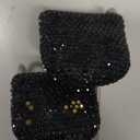 SAVORI Car Headrest Hooks Bling Car Accessories Rhinestones Universal Auto Back Seat Headrest Metal Hanger Organizer Vehicle Holder for Bag Purse Clothes Grocery 2PCS (Black)