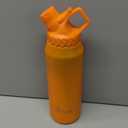 CVLIFE Fast Flow Water Bottle 32 oz Vacuum 24 Hour Cold / 12 Hour Hot Insulated Stainless Steel Slant Spout Cap, Lightweight and Leak Proof for Travel, Sports, Hiking (Orange)