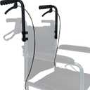 Wheelchair Handle Extenders, (400lbs Weight Capacity) Adjustable Wheel Chair Accessories Adults - Stroller Handle Extender, Extension for Wheelchair, Rallator & Stroller (Without Brake)