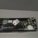 Electronic Drum Set, 7 Pads Roll Up Electric Drum Pad with Wireless Function, Portable Rechargeable Midi Drum Kit with Built-in Speaker/Pedals/Headphone Jack, Great Holiday Gift for Beginner (White Pattern)