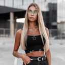 Y2k Accessories Set Included Star Y2k Silver Necklace Grunge Layered Necklace Y2K Sunglasses Star Hair Clip Y2k Silver Hair Clips Vintage Jewelry Set for Women