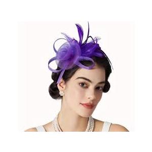 Hair Clip And Hair Band, Purple, X004OE9DTN