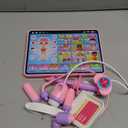 BainGesk Doctor Kit for Girls 3 Years Old, Doctor Tablet with Music & Sound, Pretend Play Doctor Set with Stethoscope, Doctor Dress Up Gifts for Kids Toddlers Ages 3-6 Years Old (Pink)