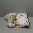 Autumn Harvest Flannel Throw Blanket  Fall Pumpkin and Leaf Pattern  Soft and Cozy Blanket for Sofa or Bed, W60 x L80in (White Leaves)