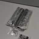 4 Pack Table Leg Extenders - 3 Levels Heights Adjustable Table Risers for Folding Tables, Rises 2/4/6 Inch, Suitable for Sewing Room, Puzzle Desk(Black)