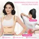 Posture Corrector for Women & Men Adjustable Back Brace with Full Back Support, Shoulder Straightener for Spine Alignment, Scoliosis, Hunchback & Back Pain Relief (Beige, Small) 