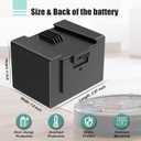 ABL-D1 ABL-D2A Battery for iRobot Roomba i7 i7+ 7150 7550 and i3 i3150 i3+ i4 i4+ i6 i8 i8+ and e e5 e6 e5150 e5152 e6198 for Roomba i and e Series Replacement Lithium Ion Battery 4624864