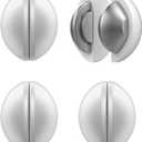 4 Packs Shower Curtain Weights, Magnetic Silicone Wrapped Heavy Duty Premium Shower Curtain Liner Clips Added Weight, Work for Drapery, Tablecloth, Flag - 4 Pack(White)