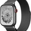 Magnetic Mesh Metal Compatible with Apple Watch Band 49mm 46mm 45mm 44mm 42mm 41mm 40mm 38mm Men and Women, Stainless Steel Loop Clasp Replacement for iWatch Bands Ultra Series 10 9 8 7 SE 6 5 4 3 2 1