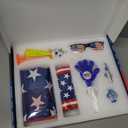 Soccer Fan Gear Set for 2026 World Tournament, Soccer Party Favors Kit with Flag,Scarf, Face Paint, Clapper, Horn&Glasses,Supporter Accessories for Game Day, Sports Event, Gift
