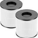 2 Pack 3389 HEPA Replacement Filter Compatible with Bissell MYair+ and MYair HUB 2905A 3179A, Part Number 3389