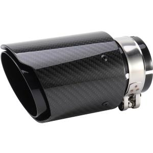 Carbon Fiber Exhaust Tip 2.5 Inlet 3.5 Outlet Real Carbon Fiber 2.5 to 3.5 Exhaust Tip