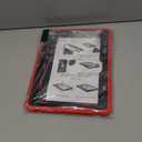 LTROP Case for iPad Air 11 inch M2 2024 Air 6th /10.9 Air 5th 2022/Air 4th 2020, Protective Cover with Kickstand Case for iPad Air 6 5 4 Generation, Red/Black