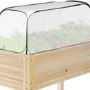Garden Rows Plants Cover Pop Up Freeze Protection Greenhouse Accelerator Cover 45" x 21.6" x 16" Portable Mini Grow Plant Cover for Protecting Vegetables Fruits Plant Raised Garden Beds Vegetable Rows