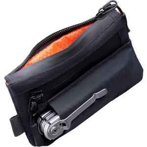 EDC Pouch RFID Blocking Tactical Zipper Wallet, Waterproof Wallet for Men (Holds 112 Cards) (Black)