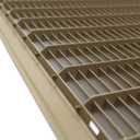 8" X 20" Floor Grille - Fixed Blades Air Grill - Brown [Outer Dimensions: 9.75 X 21.75]