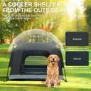 Portable Dog Tent for Medium Large Dogs, Pop Up Pet Tent for Indoor Outdoor, Foldable Dog Automatic Tent with 4 Breathable Mesh, Camping Dog House for 2 Small Dogs or Cats Up to 60 Lbs (43*43*37in)
