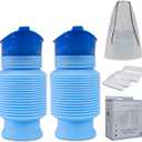 Pee Bottles for Men, Adjustable Emergency Urinal, Portable Toilet 750ML | Car Pee Bottle for Men & Women, Portable Toilet for Car, Shrinkable Personal Mobile Toilet, Travelling, Traffic Jams & Hiking, One Size