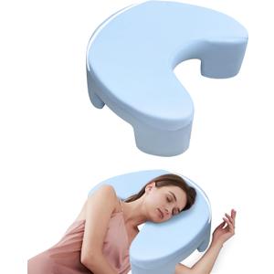 Side Sleeper Pillow with Arm Hole, Ergonomic Cooling Memory Foam Arm Pillows for Adults for Neck and Shoulder Pain Relief, Suitable for Side Sleepers with Neck Support