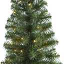 Nearly Natural 2ft. Green Artificial Christmas Tree with 35 LED Lights and 72 Bendable Branches