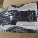 GTPLAYER Gaming Chair, Computer Chair with Footrest and Lumbar Support, Height Adjustable Game Chair with 360-Swivel Seat and Headrest and for Office or Gaming (Fabric, Black White)