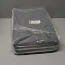 Large Fabric Storage Baskets | 50L Storage Bins, Decorative Linen Closet Baskets with Handles for Organizing, Shelf, Toys, Clothes, Home, Office, Nursery, 17x12x15Inches (Black&White)