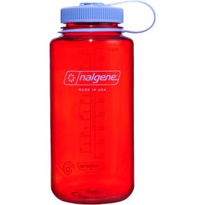 Nalgene Water Bottle - Lightweight Sustain Tritan BPA-Free Shatterproof Bottle for Backpacking, Hiking, Gym, 32 OZ, Wide Mouth, Marmalade Orange
