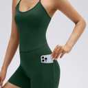 SUUKSESS Women Sexy Workout Sets Padded Sports Bra High Waisted Shorts Outfits (Green, S)