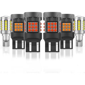 FAXCARS LED Bulbs Replace for Honda Civic 2013-2018 2019 2020 2021 Rear Tail Light, Back Up Light + Brake/Tail Light + Turn Signal Light Combo, Anti Hyper Flash CANBUS Ready, Pack of 2 