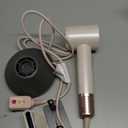 Hair Dryer, TurboLux Ionic 200 Million Negative Ions Fast Drying High Speed Hairdryer with Diffuser, Lightweight, Low Noise 1500W Hair Diffuser Dryer with 110000 RPM Brushless Motor (Cream)