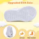 JIASUQI Toddler Sandals for Boys Slide Sandals Girls Water Shoes Summer Swim Beach Shoes (Colorful White)