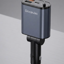 Retractable Car Charger, 4 in 1 Fast Charging Car Charger with USB-C & USB-A, Compatible with iPhone 17/16/15/14/13/12/11,Galaxy,Pixel,Car Accessories Gifts for Fathers Day,Husband,Men,Dad