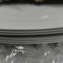 6 Packs 20 Inch Plastic Plant Saucers for Indoor Outdoor, Plant Water Catcher Tray for Pots, Bulk Flower Pot Saucers, Drip Trays for Potted Plants, Round Plates to Catch Water, White