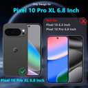 2 x YWXTW 2 Pack for Google Pixel 10 Pro XL Matte Screen Protector 6.8 inch + 2 Pack Camera Lens Protector, [1S Pull-Out] Anti-Glare Anti-Fingerprint Pixel 10 Pro XL Glass Screen Protector, Bubble Free, Smooth as Silk