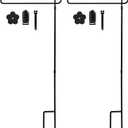 hogardeck 2PC Garden Flag Holder Stand, Thickened Pole Sturdy and Straight Premium Yard Flag Holder Weather-Proof Metal Flagpole with Stopper and Clip Fit for American Flag, Fall Garden Flag