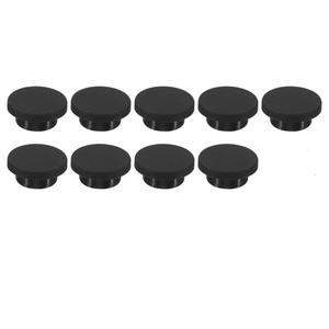 MECCANIXITY Silicone Rubber Hole Plug 25mm Diameter Soft Flexible Stopper for 24mm Hole Black 9 Pieces (25mm)