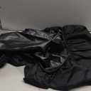 Obstal Fitted Round Table Cloth, Reversible Waterproof Stain Resistant Elastic Stretch Tablecloth, Wipe Clean Table Cover for Outdoor/Indoor Use, Fits Round Tables up to 30" - 36" Diameter, Black