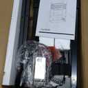 Narrow Side Table with Charging Station, Small End Table for Small Spaces, Slim Nightstand with Storage Basket, 3 Tier Skinny Bedside Table for Living Room, Bedroom, Rustic Brown (1 PC)