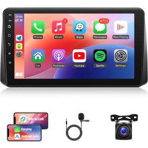 Naifay Android Car Stereo for Dodge Grand Caravan 2011-2020 Chrysler Town&Country 2011-2016 Grand Voyager 2011-2015, 9inch Touch Screen for Caravan with Wireless CarPlay Android Auto BT GPS SWC WiFi